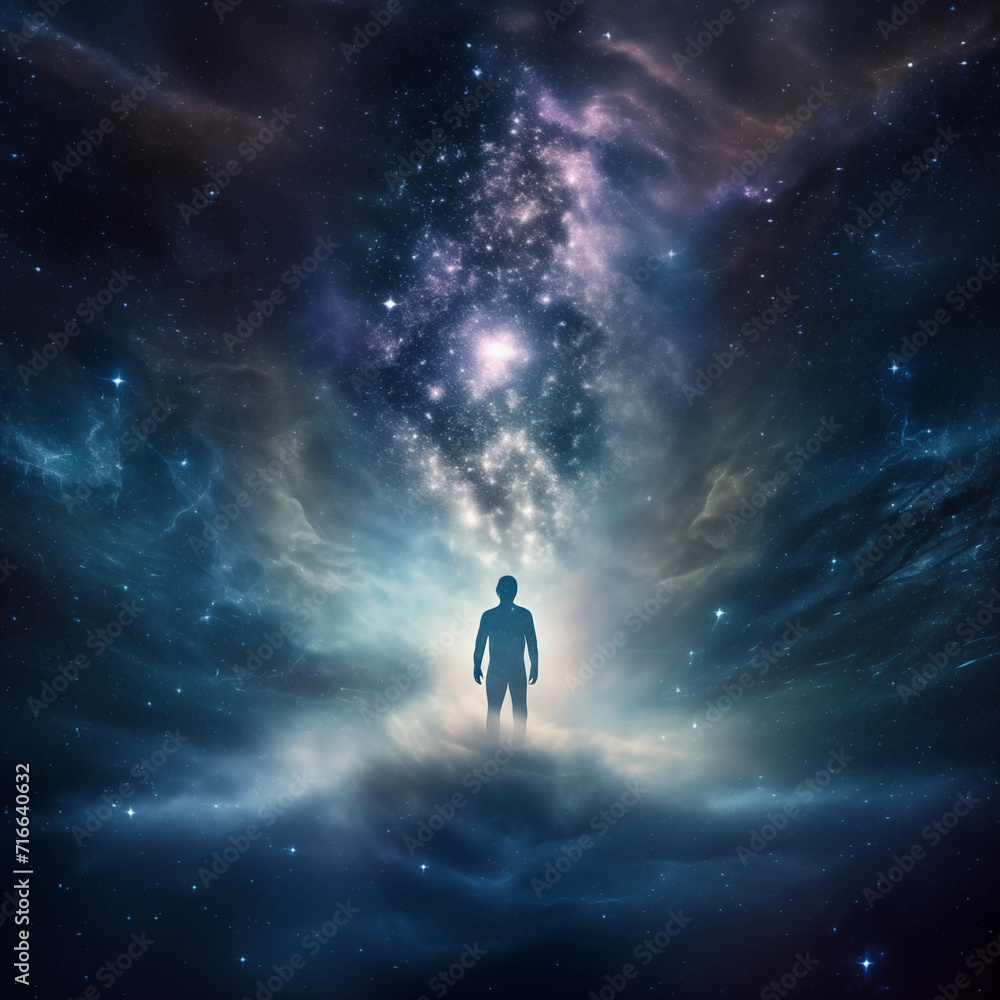 Astronaut and planet