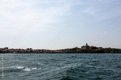 View of the coast of an Sozopol from the sea © rninov