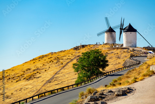 La Mancha windmill in Consuegra, Spain	 photo