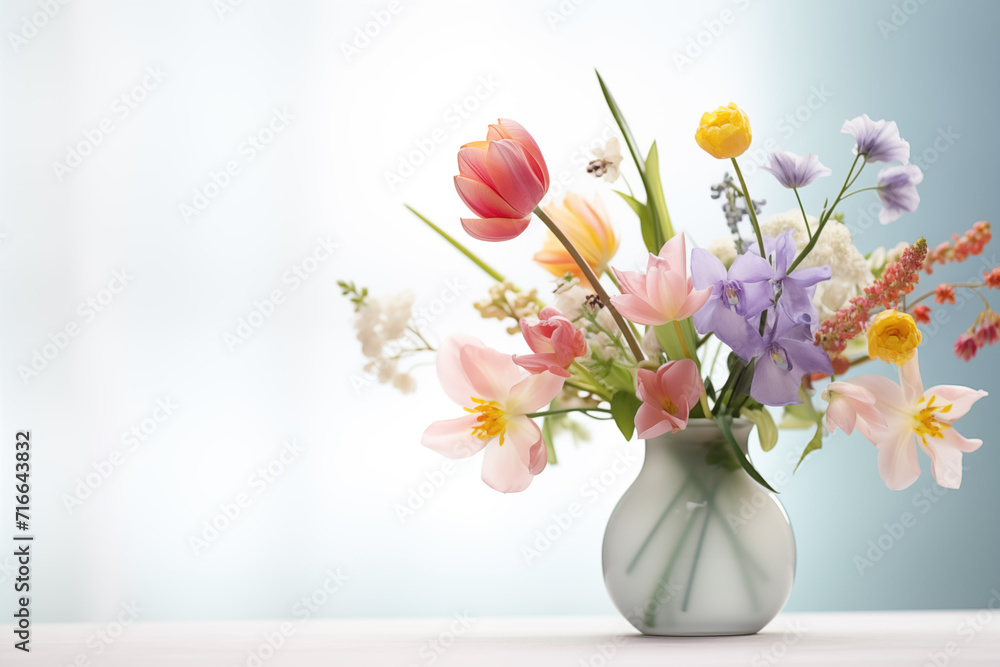 Spring flowers in vase. International Women's Day, Mother's Day. Spring flowers in vase. International Women's Day, Mother's Day.