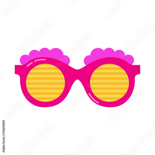 Birthday party photobooth props. carnival, Purim and birthday costume party. SVG icon