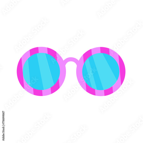 Carnival party and Purim colorful glasses , photo prop accessories. SVG icon
