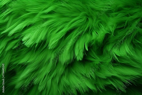 background with green fur. Generative AI