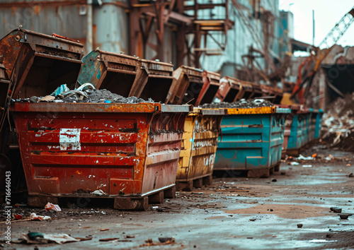  Industrial Waste Skips © wiizii