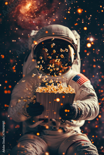 Zero Gravity Popcorn Party in Space