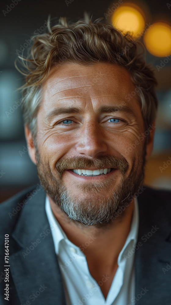 Portrait of a smiling attractive man Portrait of a smiling attractive man