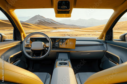 Modern Mobility: Sublime Color Palette in Car Cabin photo