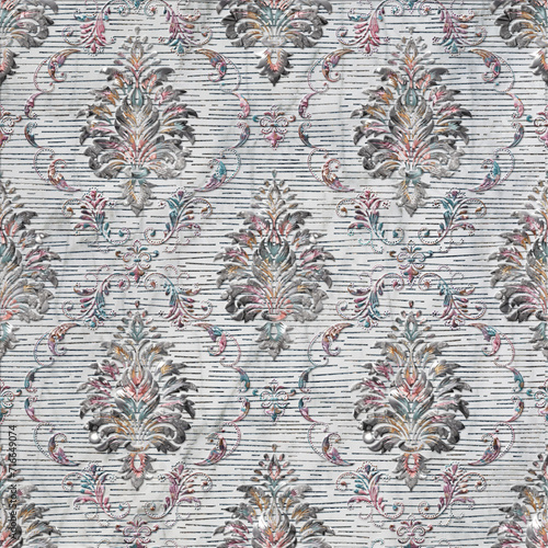 ecorative wallpaper background pattern, digital geometric floral 3d structure, ceramic tile, cover, interior, carpet.