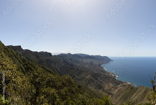 Views of the Northeast coast of Tenerife from the Anaga Natural Park