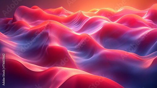 abstract colorful glowing wavy perspective with fractals and curves background 16:9 widescreen wallpapers