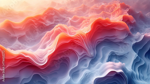 abstract colorful glowing wavy perspective with fractals and curves background 16:9 widescreen wallpapers 