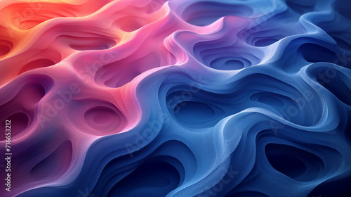 abstract colorful glowing wavy perspective with fractals and curves background 16:9 widescreen wallpapers