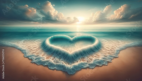 Serenade of the Heart: Valentine's Day Ocean Whispers © Bionic