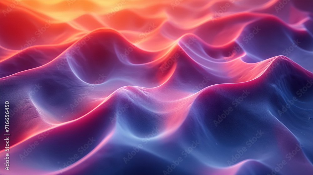 abstract colorful glowing wavy perspective with fractals and curves background 16:9 widescreen wallpapers