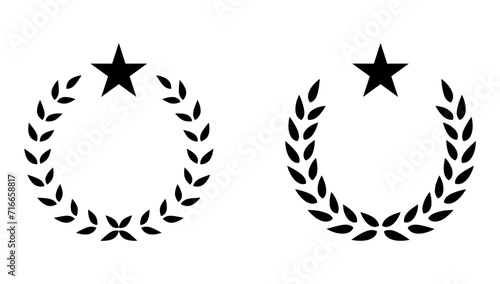 floral laurel wreath