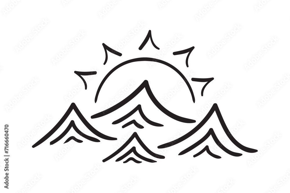 Sunshine and Sea ​​Waves SVG, Sunshine SVG, Ocean SVG, Sun and Sea, Sea ​​Waves Svg, Sunshine Cut File SVG, Sunburst Clipart, Boho Sun Vector, Horizon Sunrise Svg, Hand Drawn Sun SVG, Wave And Sun SVG