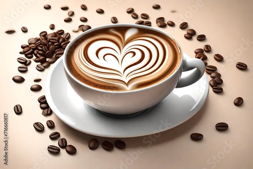 cup of coffee with heart