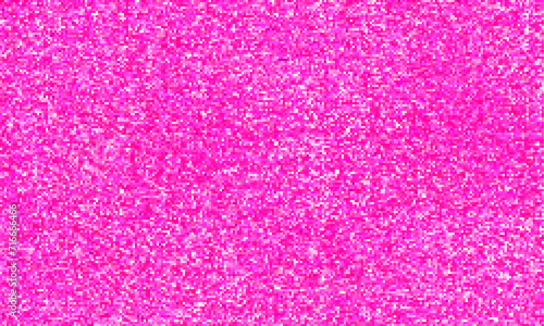Vector sparkle bright magenta and pink shimmer glitter seamless pattern. Vector illustration