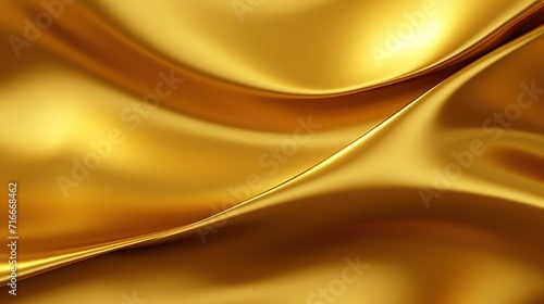 Golden liquid wave, luxury gold fluid for luxury design background. Created with Generative AI