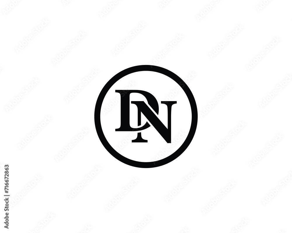 DN logo design vector template DN logo design vector template