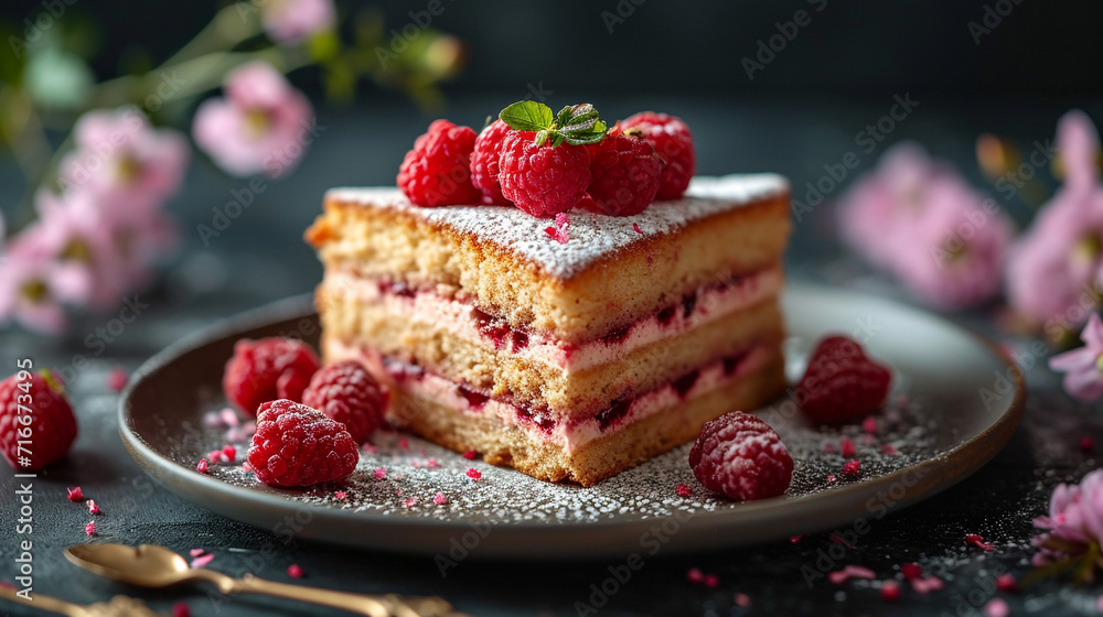 Unusual cake decorated with flowers for Valentine's Day. Unusual background and colors. Unusual cake decorated with flowers for Valentine's Day. Unusual background and colors.