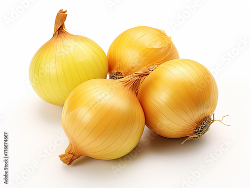 Vibrant onions dazzle isolated on white background  flavor catalysts enhancing dishes with savory charm