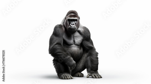 Black strong gorilla