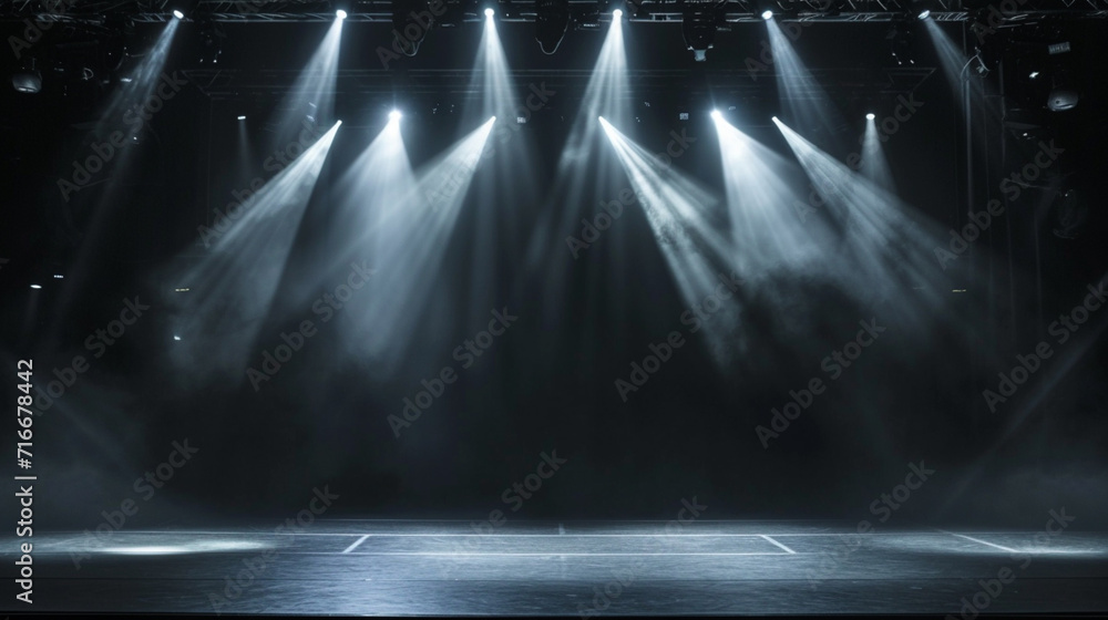 the scene of a flamboyant show. performing arts and performance scene ...