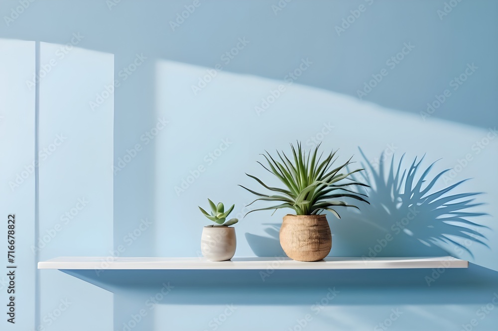 Minimal cozy mockup design for product presentation background with a plant in tub Minimal cozy mockup design for product presentation background with a plant in tub
