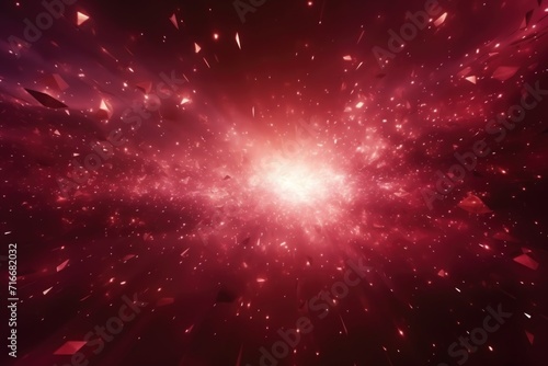 Cosmic Explosion in Deep Space
