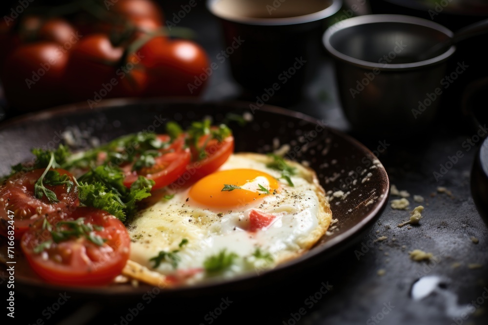 Rustic Gourmet Fried Egg Breakfast Rustic Gourmet Fried Egg Breakfast