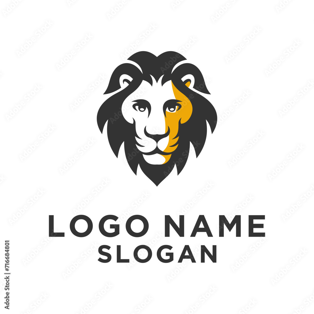 simple elegant lion logo simple elegant lion logo