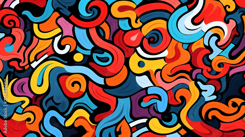 Abstract seamless doodle background, artistic background Abstract seamless doodle background, artistic background