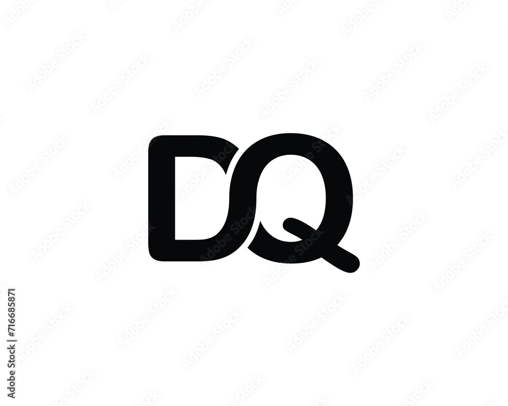 DQ QD logo design vector template DQ QD logo design vector template