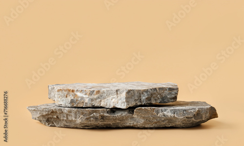 Fototapeta Naklejka Na Ścianę i Meble -  natural stone podium background for product