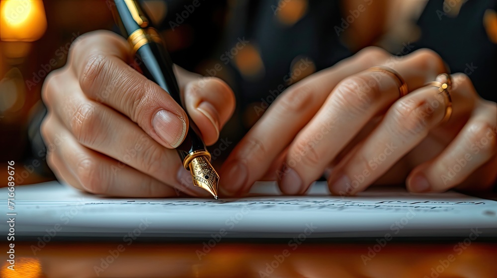 Obraz premium signing a contract