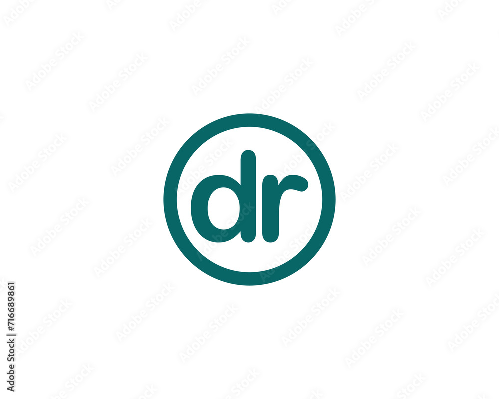 DR logo design vector template DR logo design vector template