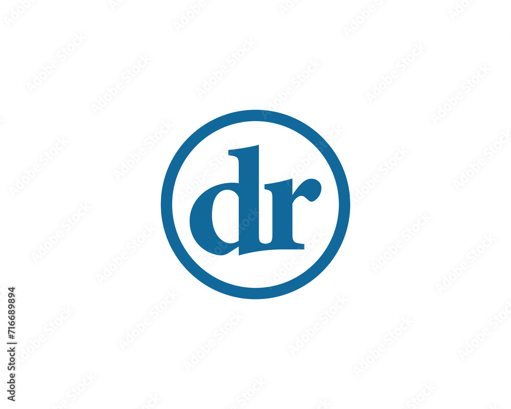 DR logo design vector template DR logo design vector template