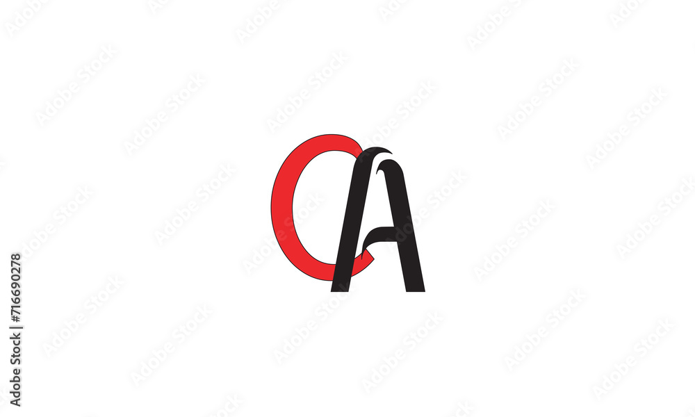 CA, AC, C, A Abstract Letters Logo Monogram CA, AC, C, A Abstract Letters Logo Monogram