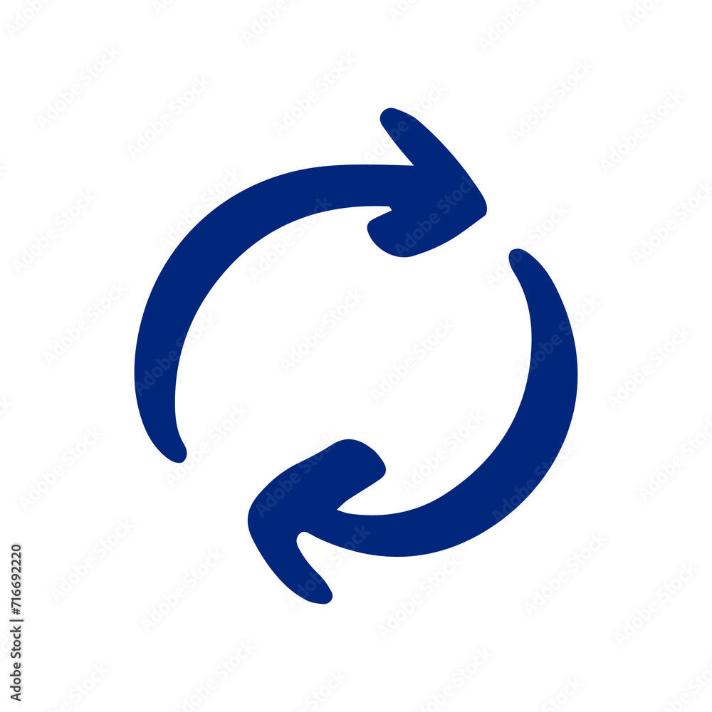 recycle arrow hand drawn element recycle arrow hand drawn element