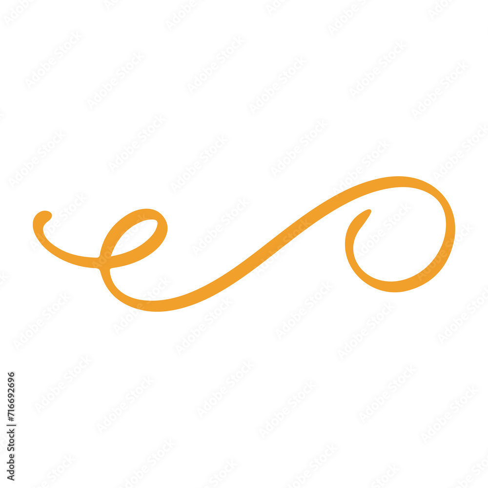 calligraphic luxury line element