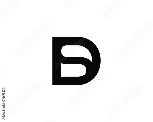 DS SD logo design vector template