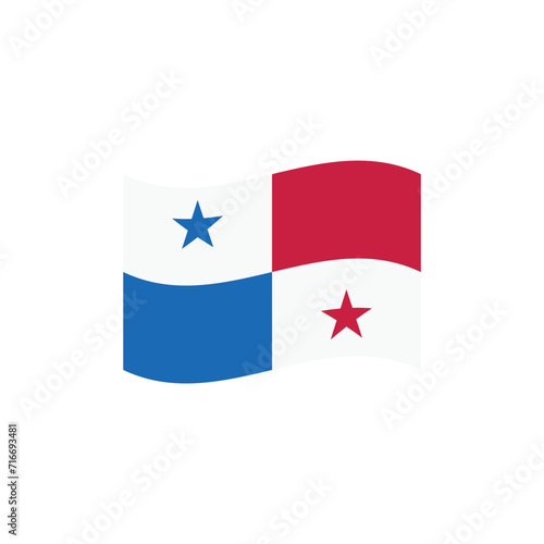 National flag of Panama vector banner wave symbol