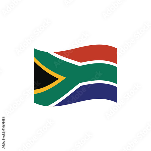 National flag of  South Africa vector banner wave symbol