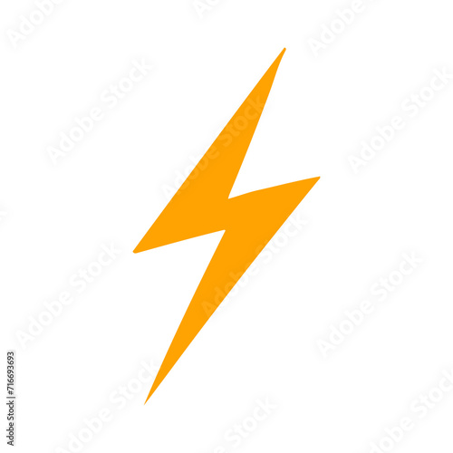 Foto gold thunder shape element