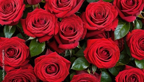  a close up of a bunch of red roses with green leaves on the top of the stems and bottom of the flowers on the bottom of the stems and bottom of the stems.
