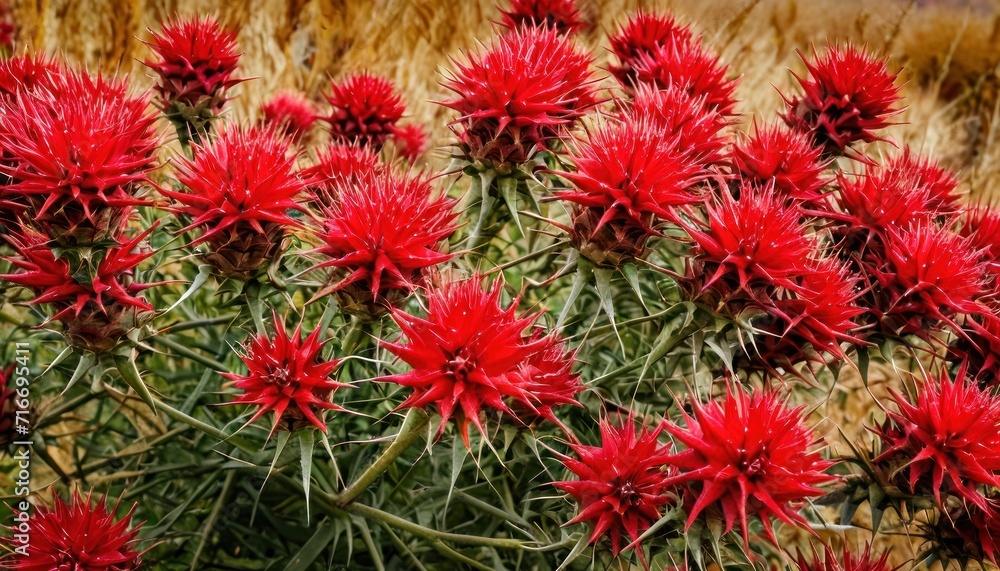 a close up of a bunch of red flowers in a field of grass with tall grass in the background and brown grass in the foreground in the foreground. a close up of a bunch of red flowers in a field of grass with tall grass in the background and brown grass in the foreground in the foreground.