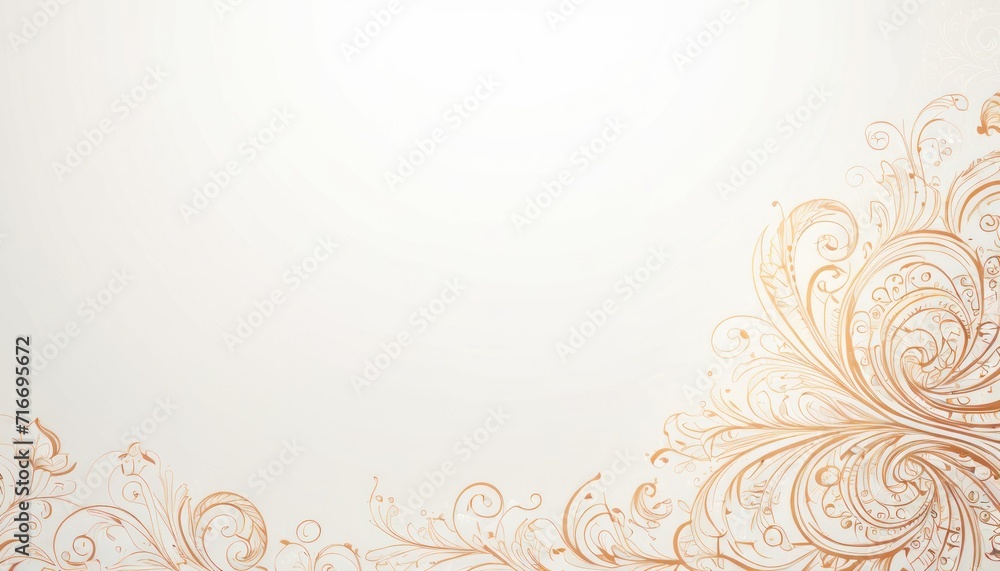 a white background with gold swirls and a white background with gold swirls and a white background with gold swirls and a white background with a place for text. a white background with gold swirls and a white background with gold swirls and a white background with gold swirls and a white background with a place for text.