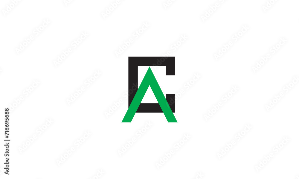 CA, AC, C, A Abstract Letters Logo Monogram CA, AC, C, A Abstract Letters Logo Monogram