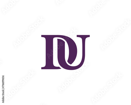 DU logo design vector template